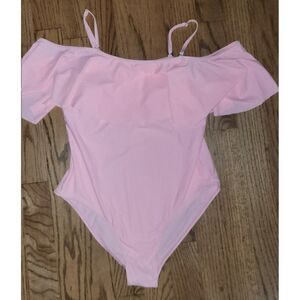 NWT TEMPT ME! Plus Size Off-Shoulder One-Piece Bathingsuit Women's Size 2XL